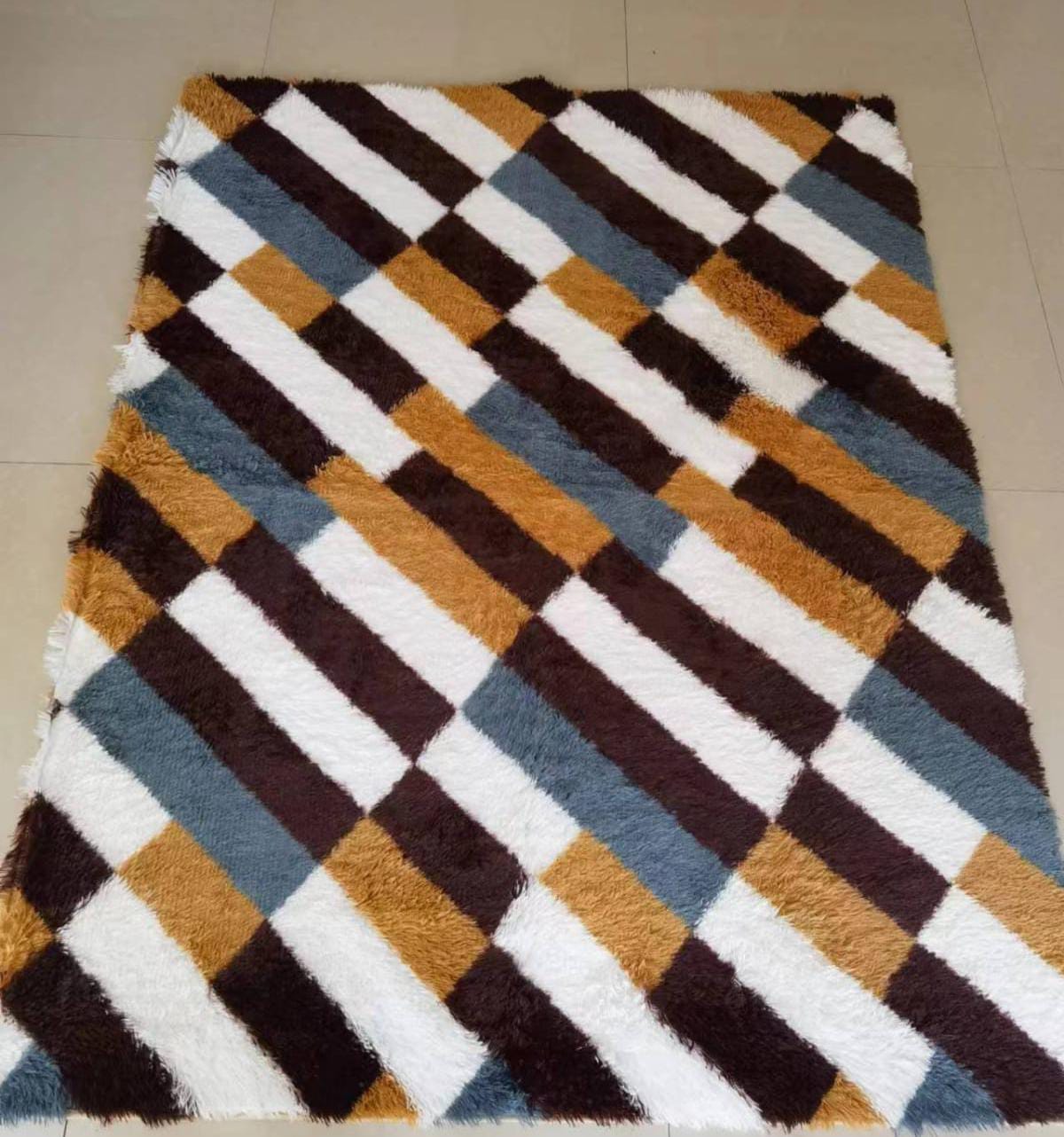 CarpetsQuality 5 X 8 sweapable classy 3D Carpet/rug. High Quality Normal CarpetThis woolen shag rug in cotton material and a thick surface is the ideal carpet for your home that will give you value f