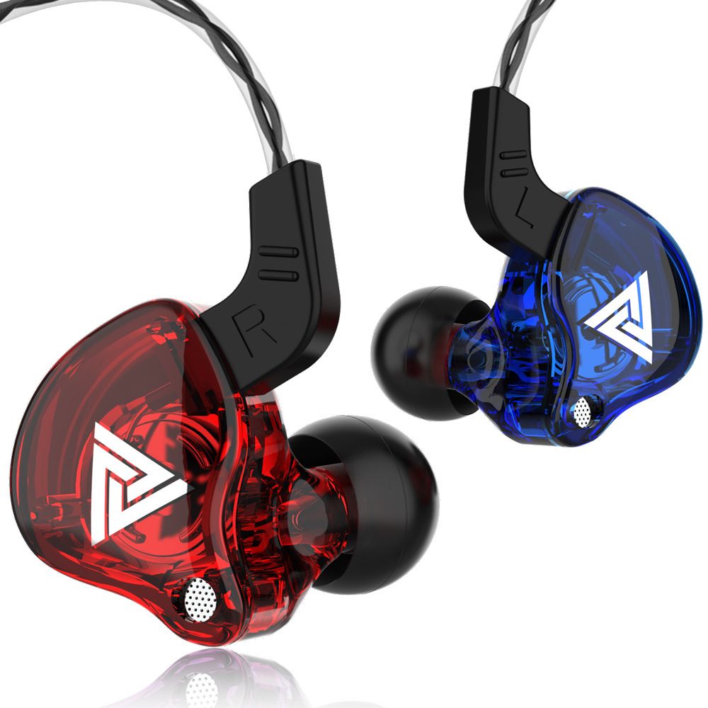 QKZ AK6 X-1 Copper Driver HiFi Wired Earphone Headphones Bass Stereo Headset Music Earbuds Sport Running earphone in-ear earphone with microphone and subwoofer Volume Control colorful style