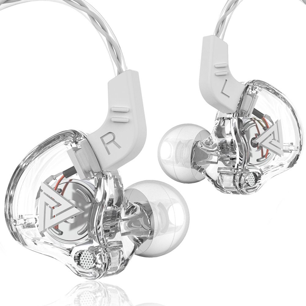 QKZ AK6 X-1 Copper Driver HiFi Wired Earphone Headphones Bass Stereo Headset Music Earbuds Sport Running earphone in-ear earphone with microphone and subwoofer Volume Control colorful style