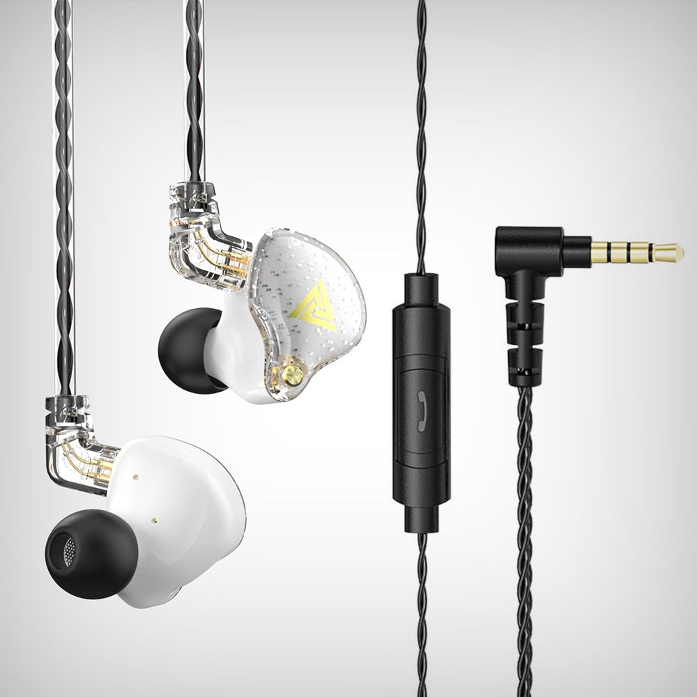 QKZ AK6 PRO Sports Earphones Noise Canceling Headphones In-ear Headphone HiFi Fever Subwoofer Running Earbuds Super Bass Music Stereo Earbuds With HD Mic Wired earphone