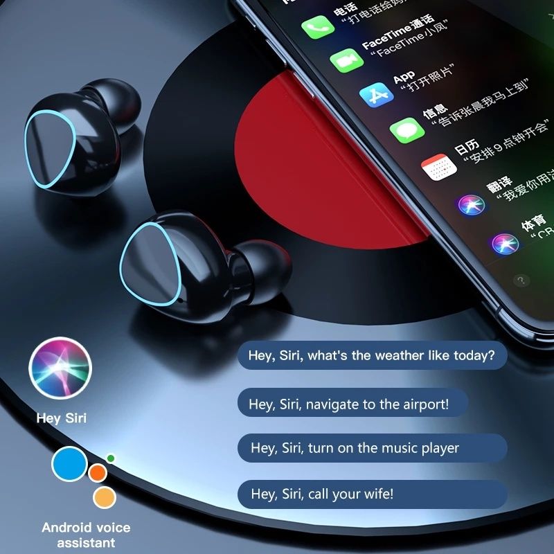 Bluetooth Earphone M10 TWS Bluetooth Wireless earphone Gaming earphone Touch Control Noise reduction LED Digital Display HIFI Sound Stereo Headset airpods Bluetooth earphone Music wireless headsets
