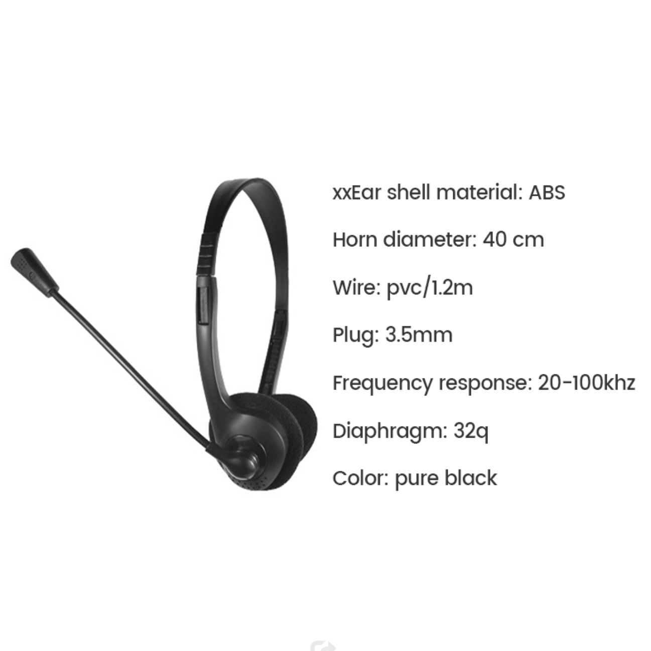 JTY-900DM JTY440 adjustable Computer operator headset student online class listening training wired headset Gaming Headset amplifier microphone Head mounted computer headphones wholesale