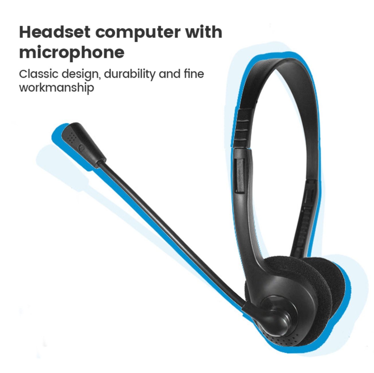 JTY-900DM JTY440 adjustable Computer operator headset student online class listening training wired headset Gaming Headset amplifier microphone Head mounted computer headphones wholesale