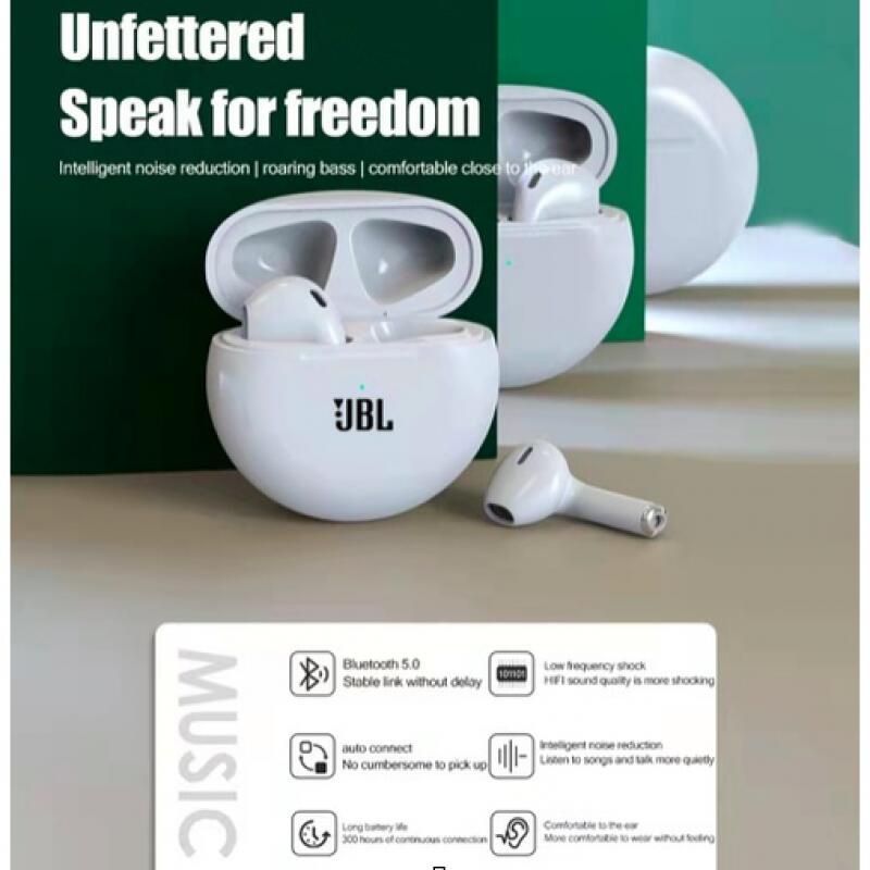 Aloking Earbuds TWS Wireless Air Pro 6 TWS Bluetooth Earphone Wireless Headphone Noise Cancelling HiFi Bass Sport Game Headset Touch Earbuds For iPhone Xiaomi airpods gaming earbuds wireless earpods