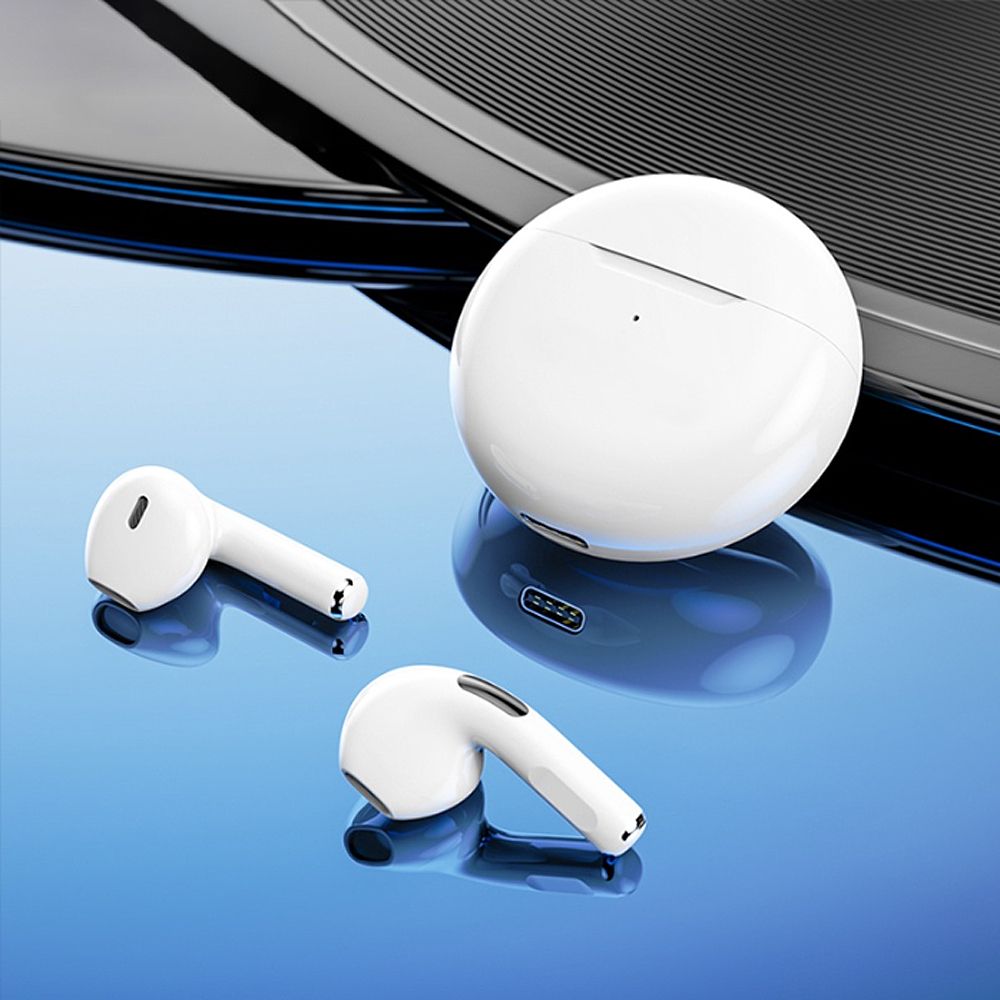 Aloking Pro6 TWS Bluetooth Earbuds Wireless Bluetooth Earphone Touch Control 9d Stereo Headset Build-in MIC earphones bluetooth original Cartoon pattern Cute Wireless Earphone Gaming Earbuds Airpods