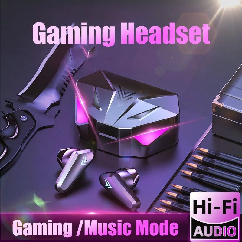 X15 Tws Bluetooth Headphones Waterproof Wireless Hifi Stereo Gaming Headphones With Mic earpods Wireless Earbuds Gaming Headset Noise Cancelling Wireless earphone with Mic In-ear Wireless Headset