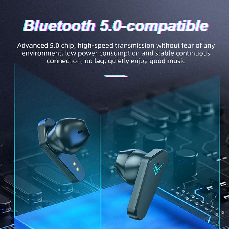 X15 Tws Bluetooth Headphones Waterproof Wireless Hifi Stereo Gaming Headphones With Mic earpods Wireless Earbuds Gaming Headset Noise Cancelling Wireless earphone with Mic In-ear Wireless Headset