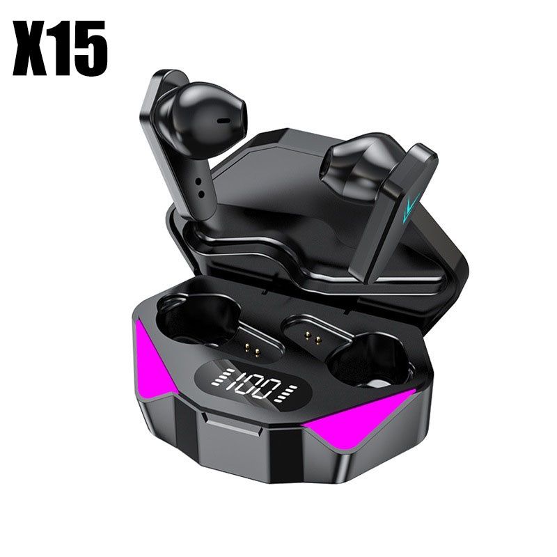 X15 Tws Bluetooth Headphones Waterproof Wireless Hifi Stereo Gaming Headphones With Mic earpods Wireless Earbuds Gaming Headset Noise Cancelling Wireless earphone with Mic In-ear Wireless Headset