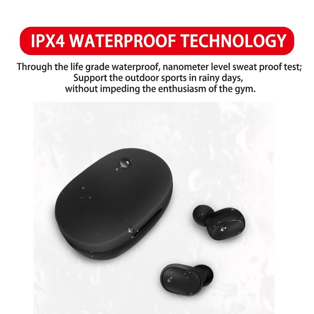 A6S Earpods TWS Wireless Earphones Bluetooth Earphones Suitable for Mobile Phones Sports Music Portable Mini Wireless Earbuds In-Ear Noise Canceling Wireless Earpods Headphone