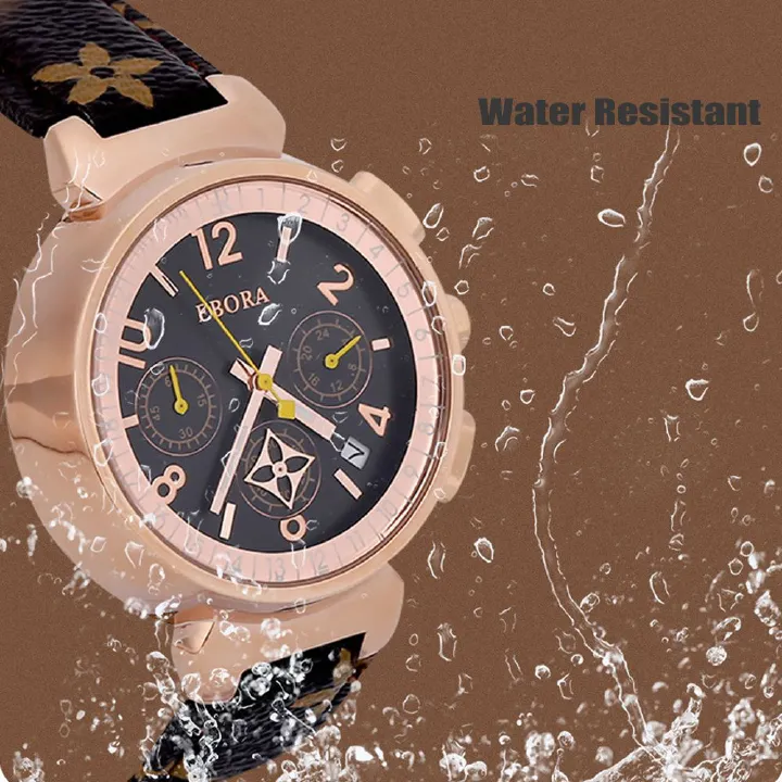 Fashion Woman Watch bracelet luminous analog watch retro luxury leather Waterproof round watch quartz watch rose gold Quartz Wristwatch / Saa ya zamani ya kahawia ya quartz