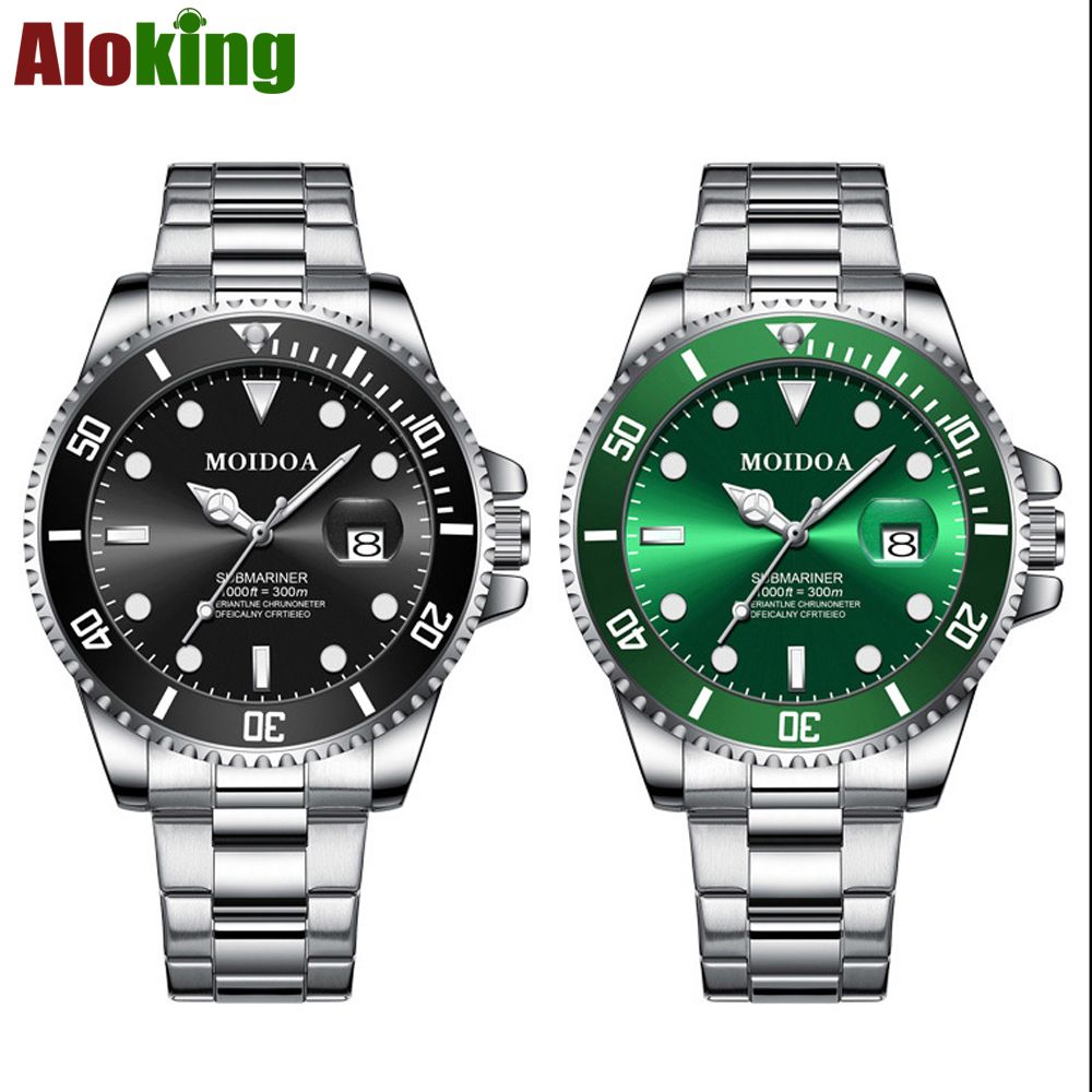 Busines Men's Metal Watch 30M Waterproof Full Automatic Fine Steel Belt Gentlemen's Watches Luminous Domineering Female Students Boys Watches Boyfriends Husb Gift for man