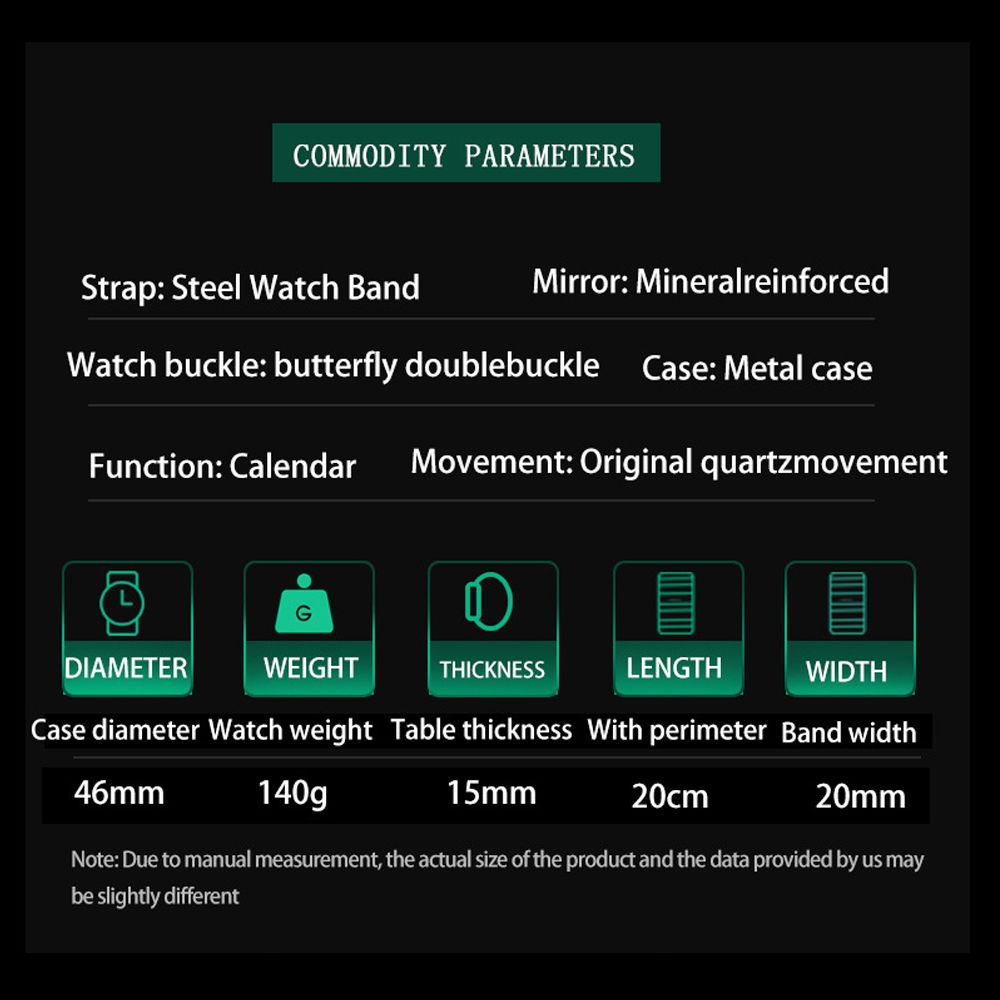 Busines Men's Metal Watch 30M Waterproof Full Automatic Fine Steel Belt Gentlemen's Watches Luminous Domineering Female Students Boys Watches Boyfriends Husb Gift for man