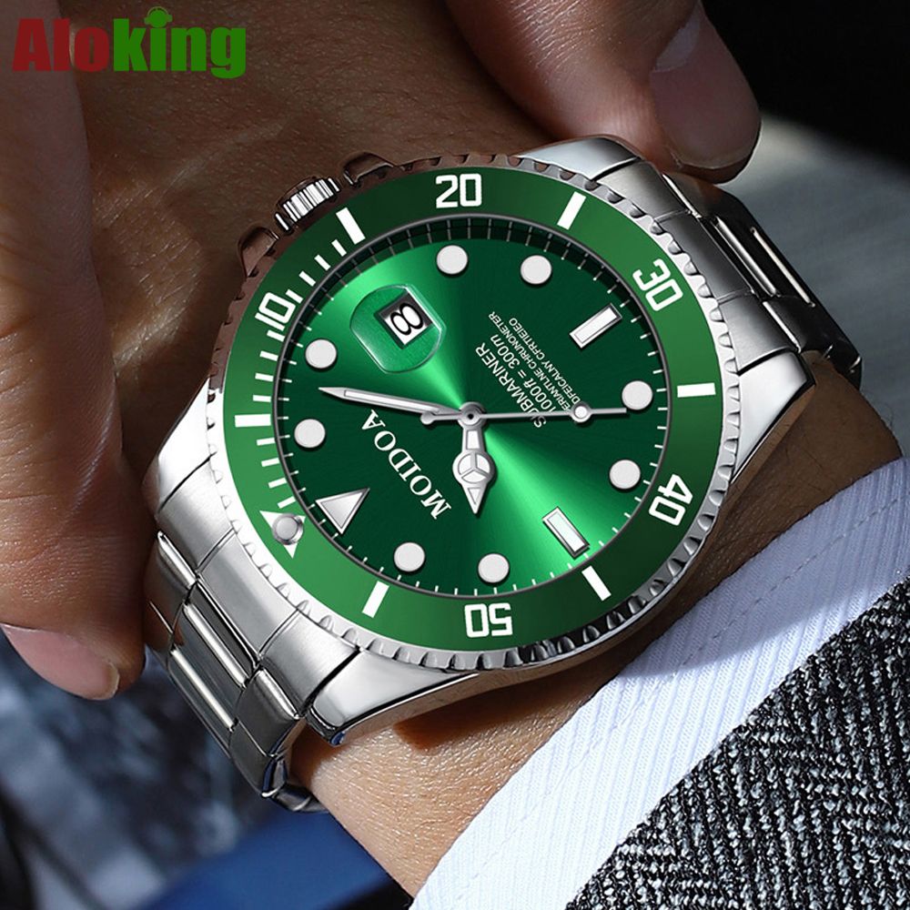 Busines Men's Metal Watch 30M Waterproof Full Automatic Fine Steel Belt Gentlemen's Watches Luminous Domineering Female Students Boys Watches Boyfriends Husb Gift for man