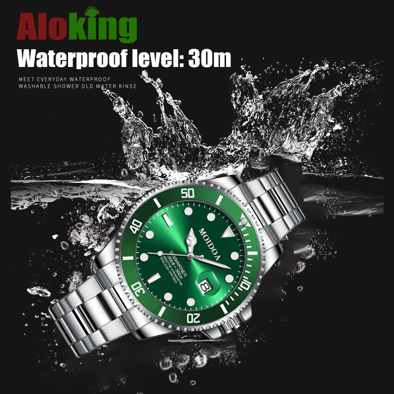 Busines Men's Metal Watch 30M Waterproof Full Automatic Fine Steel Belt Gentlemen's Watches Luminous Domineering Female Students Boys Watches Boyfriends Husb Gift for man