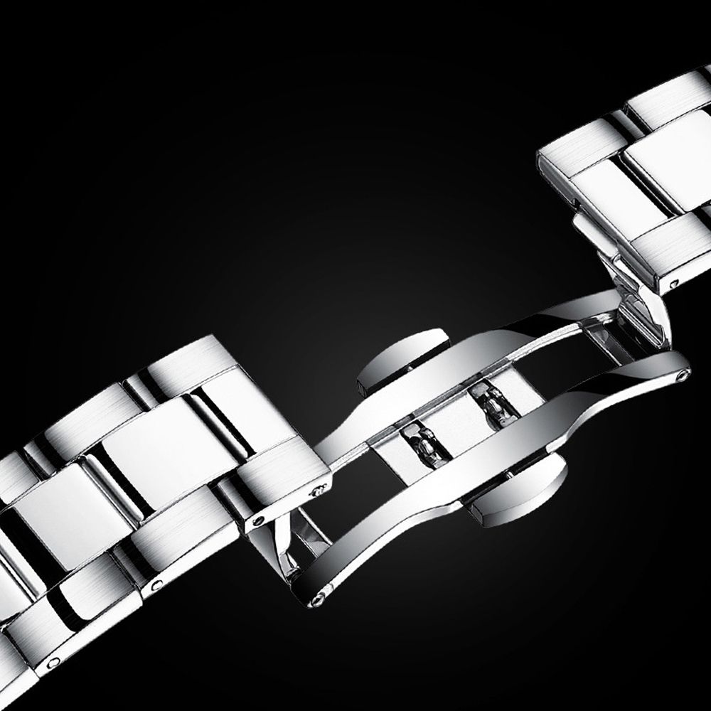 Busines Men's Metal Watch 30M Waterproof Full Automatic Fine Steel Belt Gentlemen's Watches Luminous Domineering Female Students Boys Watches Boyfriends Husb Gift for man