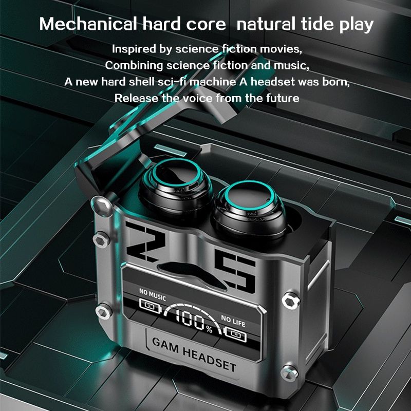 earphone+portable charging bank TWS M25 Wireless Bluetooth Earbuds Earphone Headphone 9D Stereo Sports Gaming LED Light Mic Wireless True wireless stereo earphone Game serials earpods Game Headset
