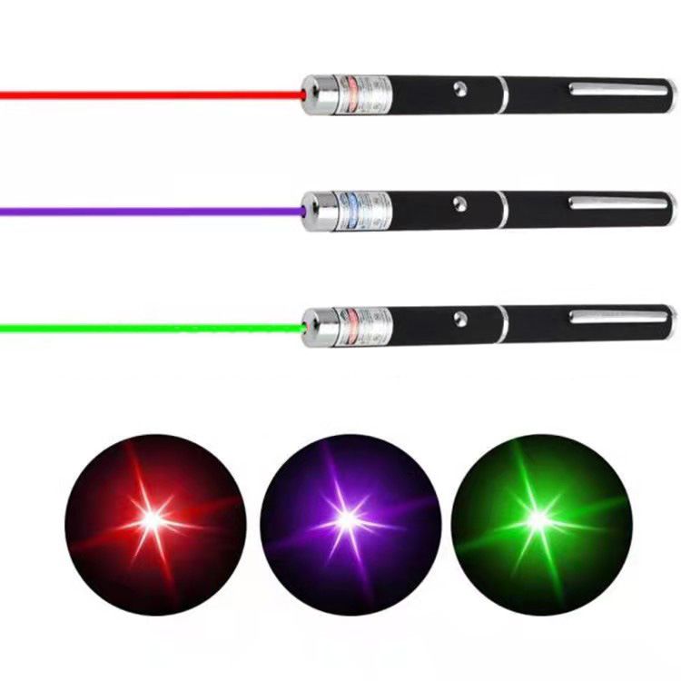 3 Pcs Set pointer pen Presenter Battery powered Laser Pointer for Mac Win Projector Powerpoint Presenter Presentation Pen PPT Speech teaching office supplies