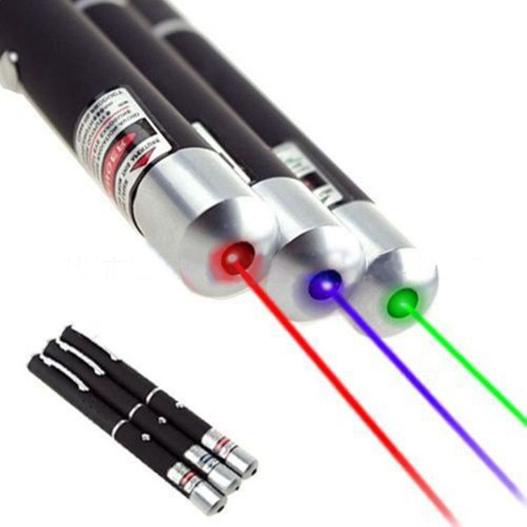 3 Pcs Set pointer pen Presenter Battery powered Laser Pointer for Mac Win Projector Powerpoint Presenter Presentation Pen PPT Speech teaching office supplies