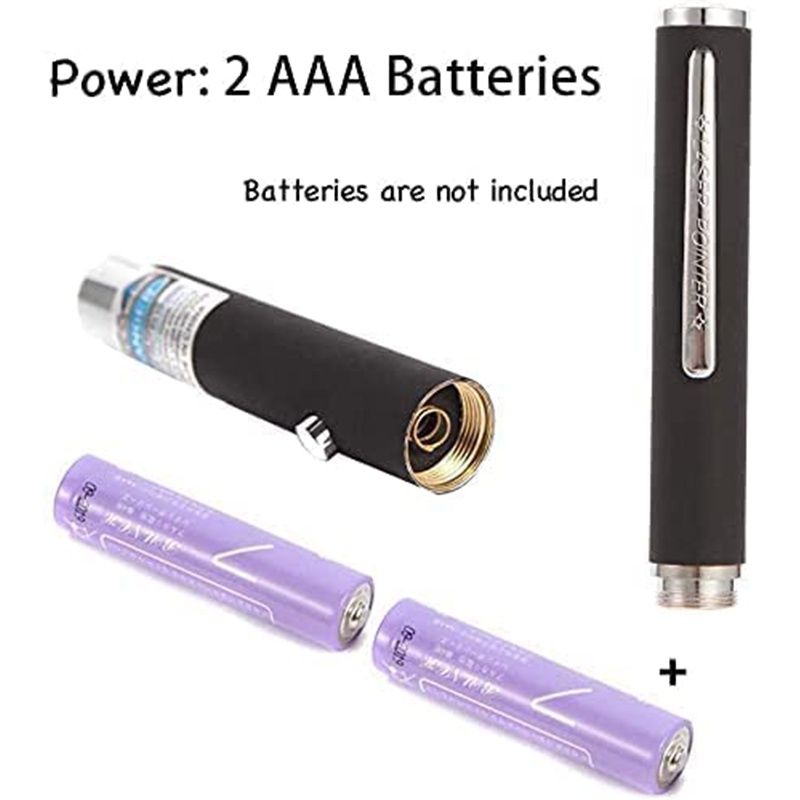 3Pcs Set pointer pen 5MW 650nm Strong Visible Light Beam Laser point Presenter Battery powered Laser Pointer for Mac Win Projector Powerpoint Presenter Presentation Pen PPT Speech teaching supplies