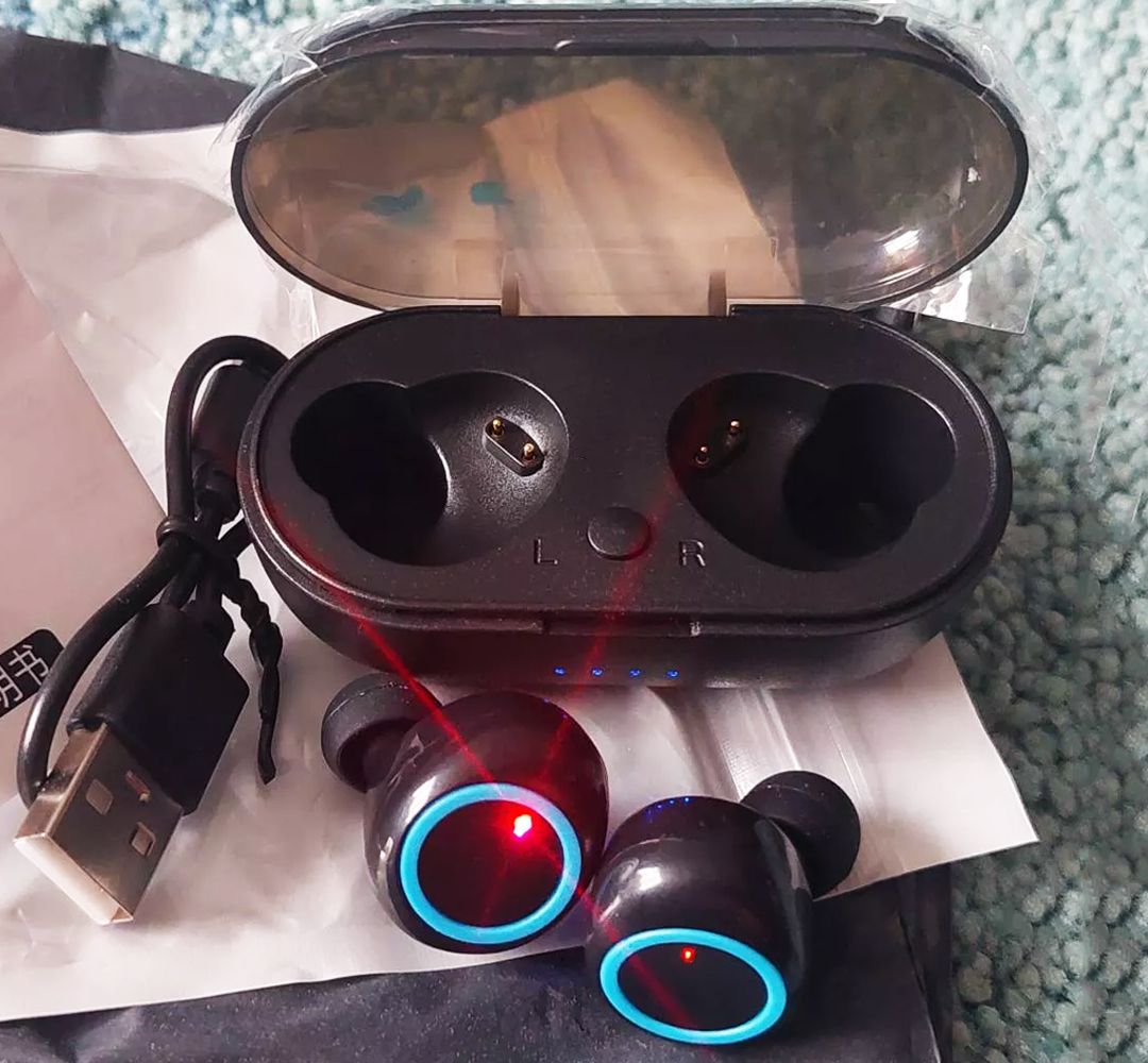 Aloking Earbuds Wireless Earphones TWS in-ear Noise Reduction Earpods Wireless Bluetooth Earphone Gaming Touch Control Bluetooth Headset Stereo Run Sports Earpod air buds Mini Sleep Buds Y50 Headphone