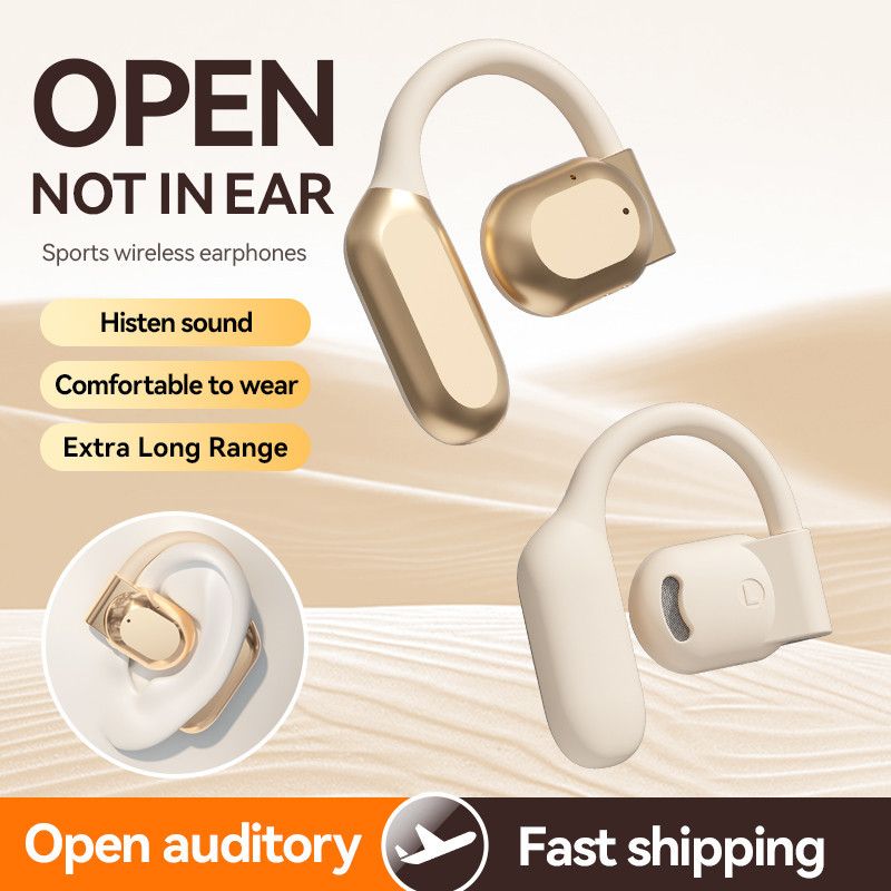 Clip-on-ear 5.3 Bluetooth Earphone With Mic LED Display Touch Control 9D HiFi Stereo ASC Noise Canceling Bluetooth Earbuds TWS Wireless Music earpods Wireless Earbuds Headset for IOS iPhone Android