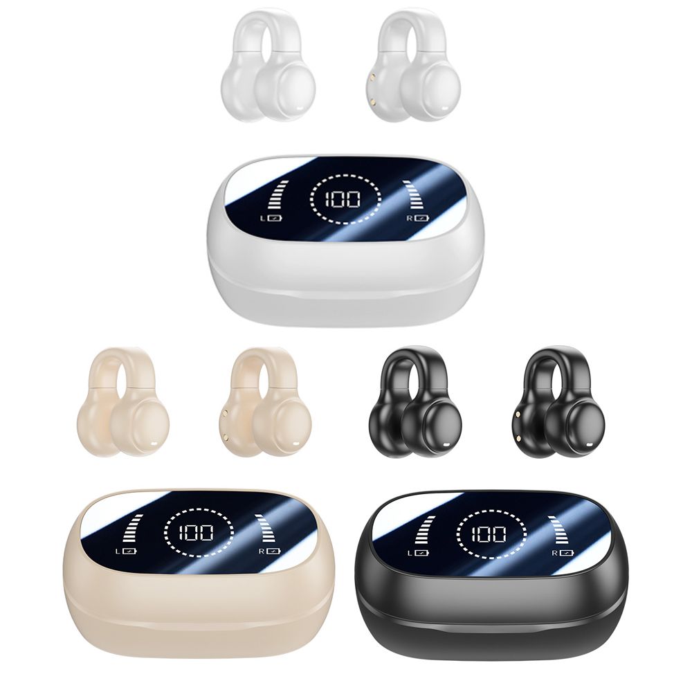 wireless earphone M47 TWS earphones bluetooth wireless Gaming Bluetooth Headset LED Digital Display HD Noise Reduction Headset Earclip Bone Conduction Wireless Headphone Earbuds for iPhone Android