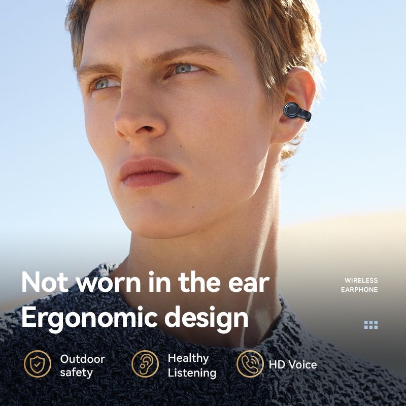 wireless earphone M47 TWS earphones bluetooth wireless Gaming Bluetooth Headset LED Digital Display HD Noise Reduction Headset Earclip Bone Conduction Wireless Headphone Earbuds for iPhone Android