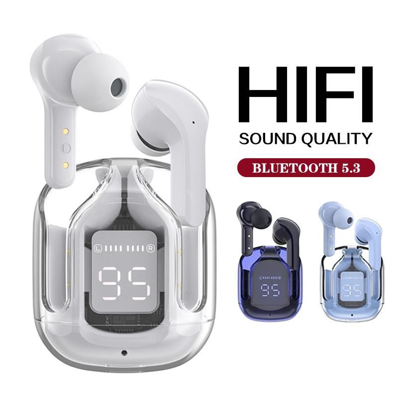 Air31 TWS Bluetooth headset wireless headphone LED display touch control earphone 9D HIFI HD sound quality waterproof IPX7 earbuds with silicone protective case wireless earpods with microphone Air 31