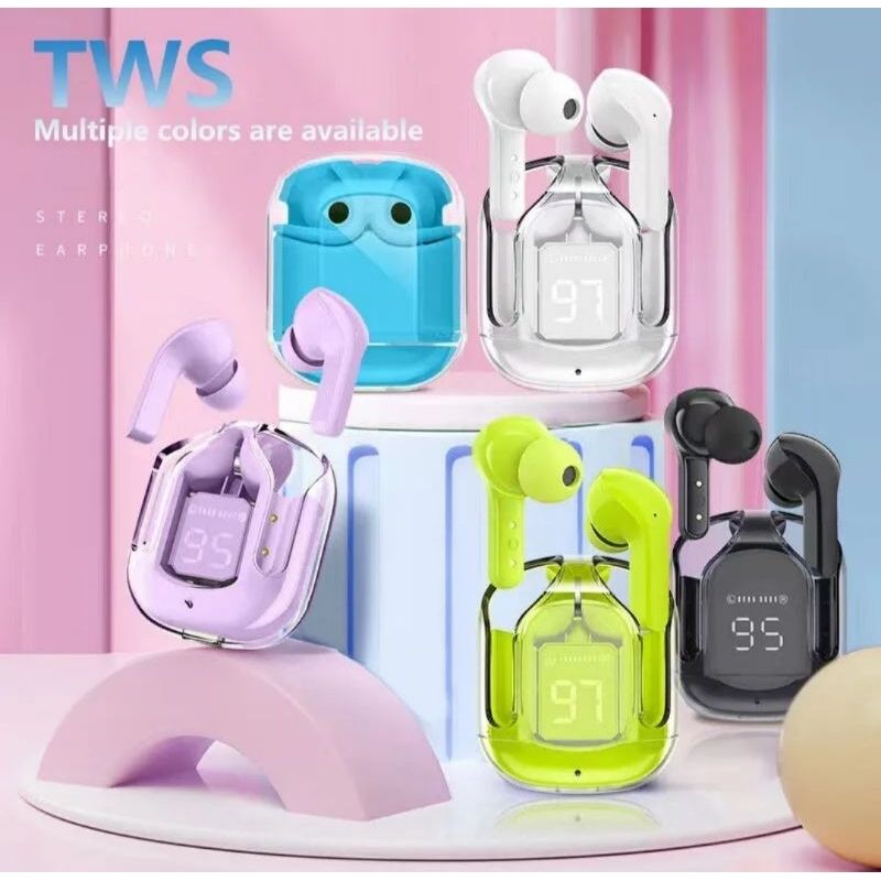 Air31 TWS Bluetooth headset wireless headphone LED display touch control earphone 9D HIFI HD sound quality waterproof IPX7 earbuds with silicone protective case wireless earpods with microphone Air 31