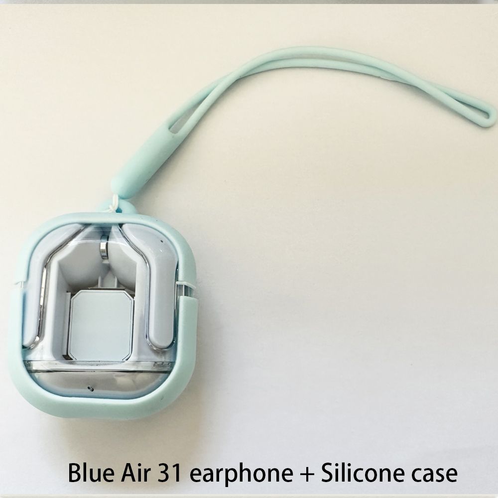 Air31 TWS Bluetooth headset wireless headphone LED display touch control earphone 9D HIFI HD sound quality waterproof IPX7 earbuds with silicone protective case wireless earpods with microphone Air 31