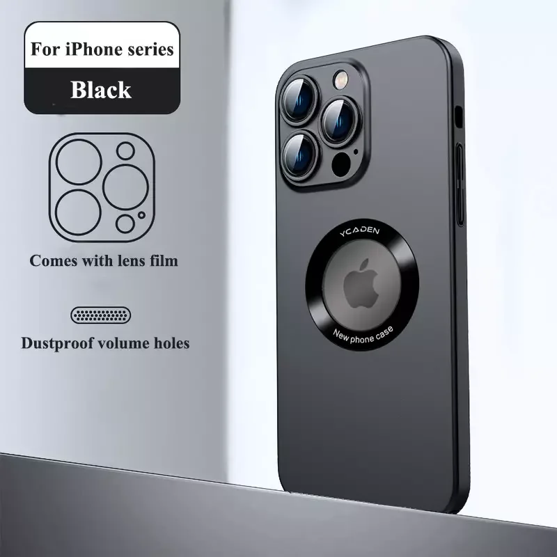 Applicable Apple iPhone14 pro max mobile phone case simple iPhone 13 all-inclusive lens film 12 pro max ultra-thin frosted hard Plastic iPhone cases anti-fall anti-fingerprint iPhone13promax