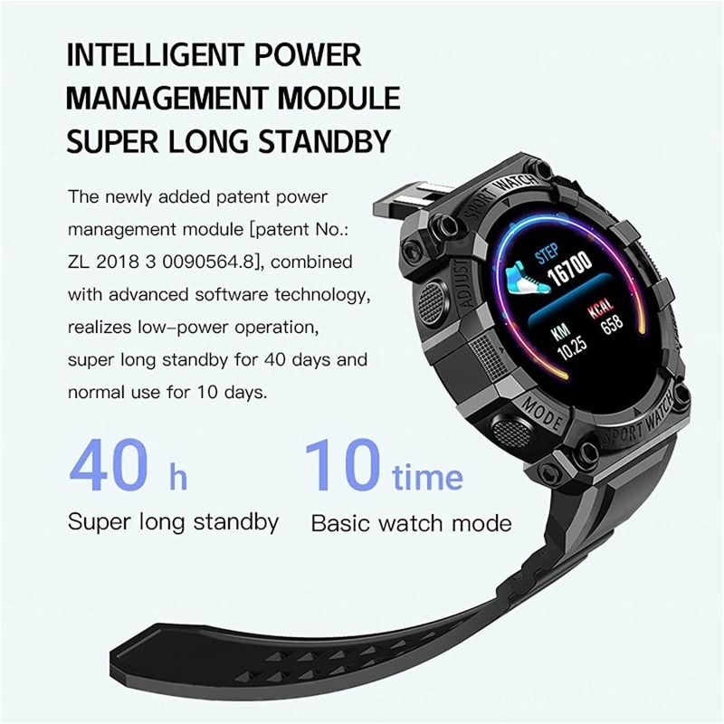 Sport Watch Full Touch Smartwatch FD68S Bluetooth Smart Watches for man woman kids girls boys Waterproof Sport Heart Rate Blood Pressure Monitor sleeping monitoring Fitness Tracker Watch