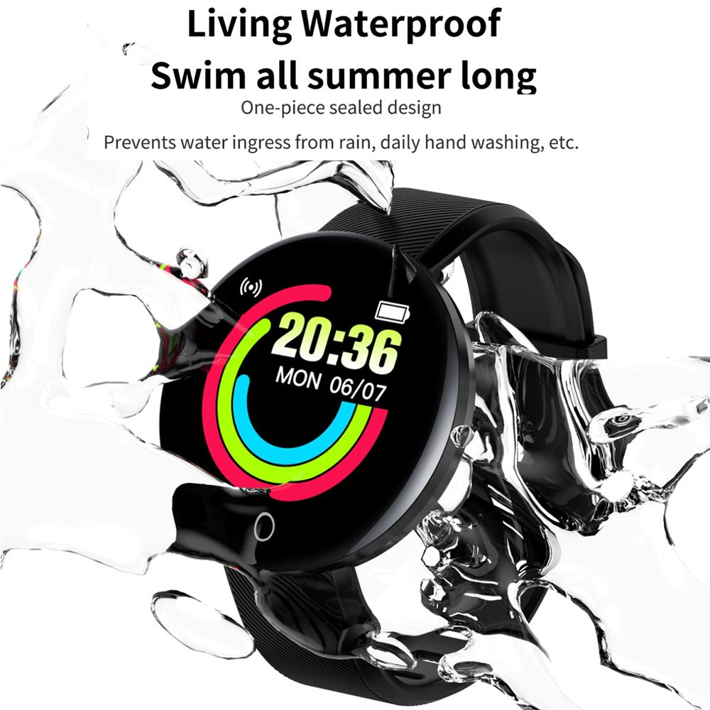 Smartwatch new smart watch D18 Smart Watch Round Waterproof with Fitness Tracker Smartwatch with Bluetooth Male Smartband Sport Watch IP65 For Fitness Tracker For Android / iOS smart bracelet