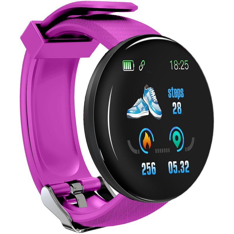 Smartwatch new smart watch D18 Smart Watch Round Waterproof with Fitness Tracker Smartwatch with Bluetooth Male Smartband Sport Watch IP65 For Fitness Tracker For Android / iOS smart bracelet