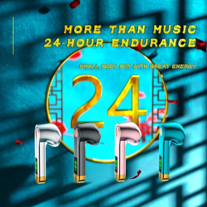 Single Earbud in-Ear Wireless Bluetooth Earphone H01 Bluetooth headset business driving large capacity and battery display single-ear sports wireless headset Noise-canceling wireless gaming headphones