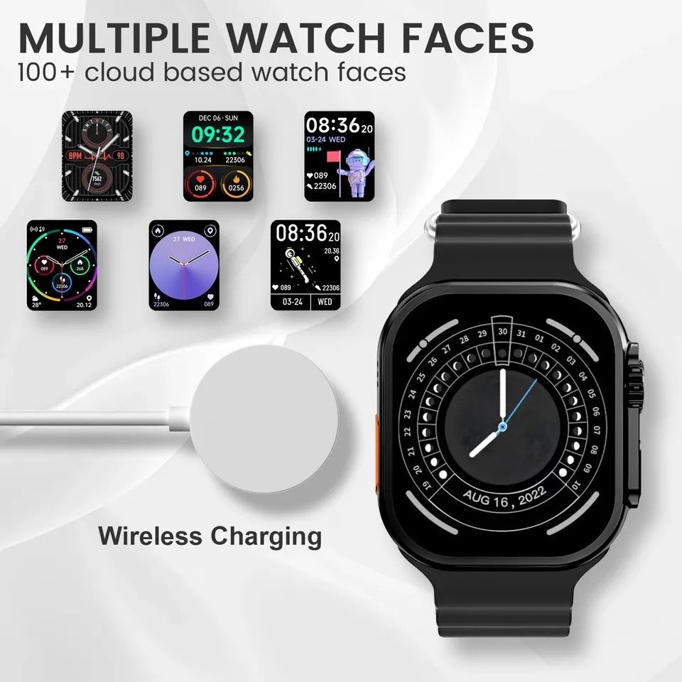 T900 Ultra Smart Watch Series Ultra Bluetooth Call IP67 Waterproof 49mm Game Smart watch T900 Ultra Fitness Tracker Sport Watch for man Square Watch for woman couple watch Kids Watch T800 Ultra watch