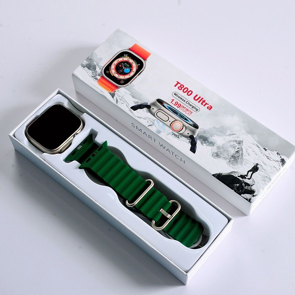 Watch 8 Ultra T800 Ultra Smart Watch Man Woman Watch waterproof Fitness Tracker Sports Watch Heart rate monitoring Watch Bluetooth Call smart watch Square Watch Valentine's Day present couple watches
