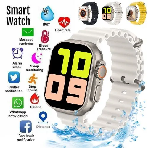Watch 8 Ultra T800 Ultra Smart Watch Man Woman Watch waterproof Fitness Tracker Sports Watch Heart rate monitoring Watch Bluetooth Call smart watch Square Watch Valentine's Day present couple watches