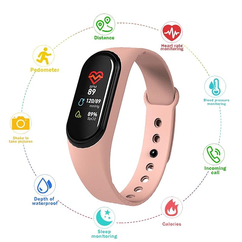 smart band M4 Smart Bracelet Sport Fitness Tracker Pedometer Heart Rate Blood Pressure Bluetooth Smartband IOS Android smart watch band smart watch waterproof smart watch women man watch Wrist Watches