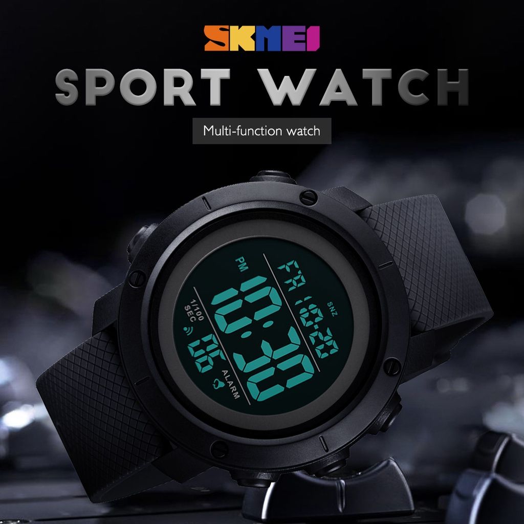 SKMEI Man Watch Outdoor sports Watch women watch altitude barometric compass pedometer stopwatch alarm compass 50M Waterproof electronic watch mountaineer Wrist Watch for Woman Fashion Digital Watch