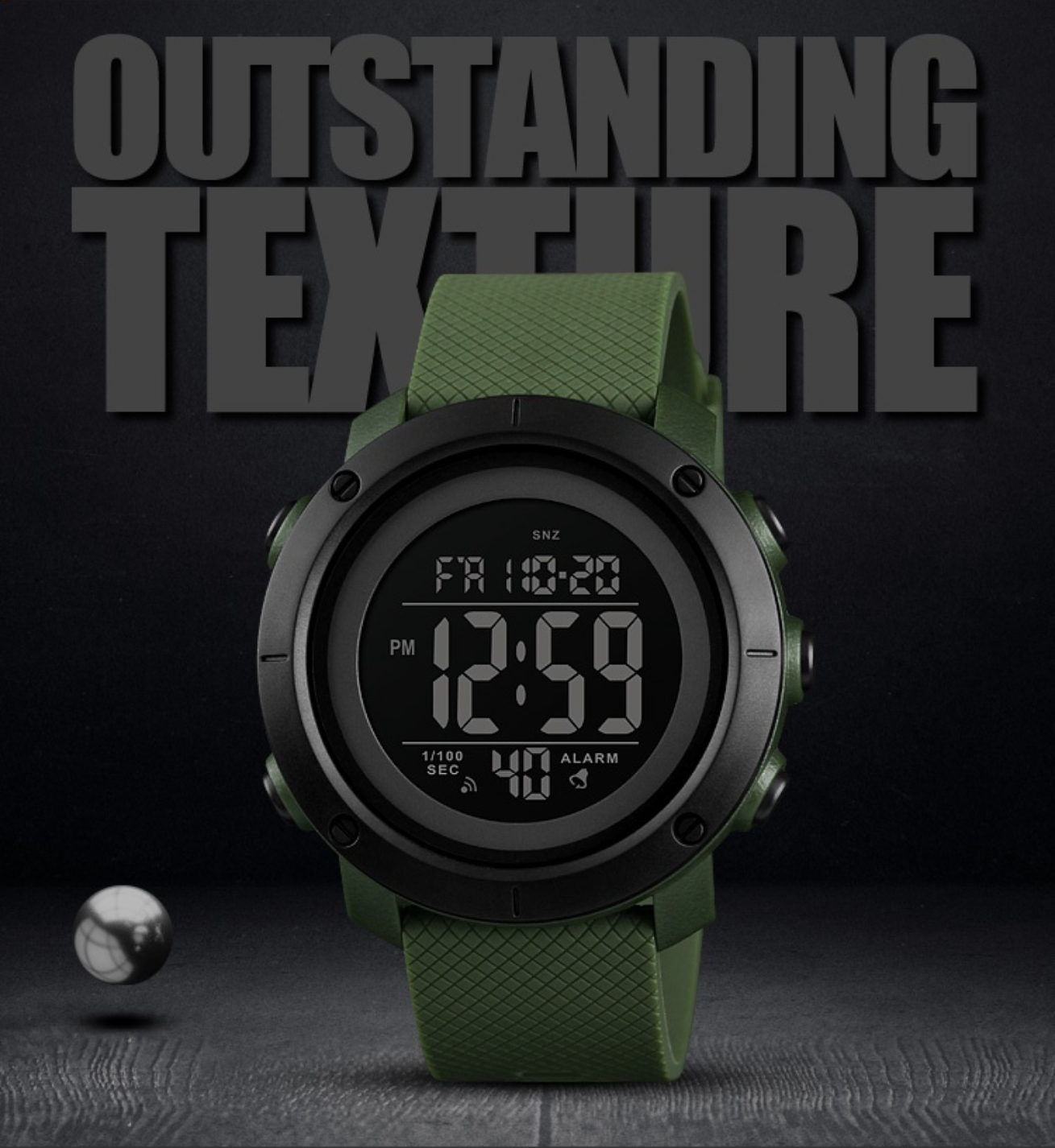 SKMEI Man Watch Outdoor sports Watch women watch altitude barometric compass pedometer stopwatch alarm compass 50M Waterproof electronic watch mountaineer Wrist Watch for Woman Fashion Digital Watch