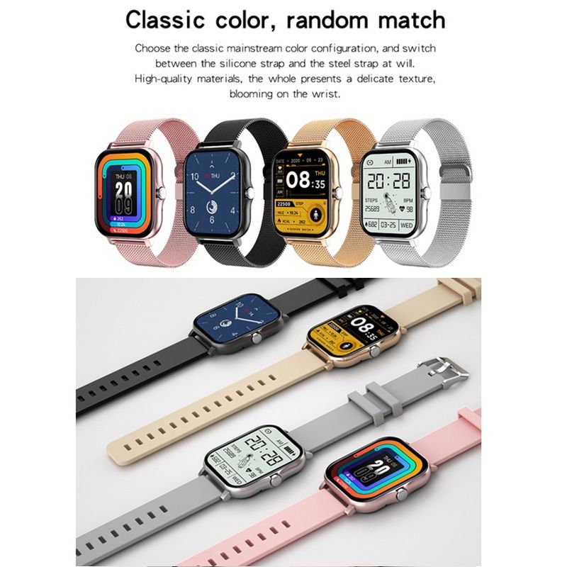 Man Watch Gold Smart watch 1.69'' Large-screen bluetooth call multi-sport pedometer sleep monitoring music playback Square smart watch Unisex watch Casual Sports Watch For Woman Wrist Watch for Man