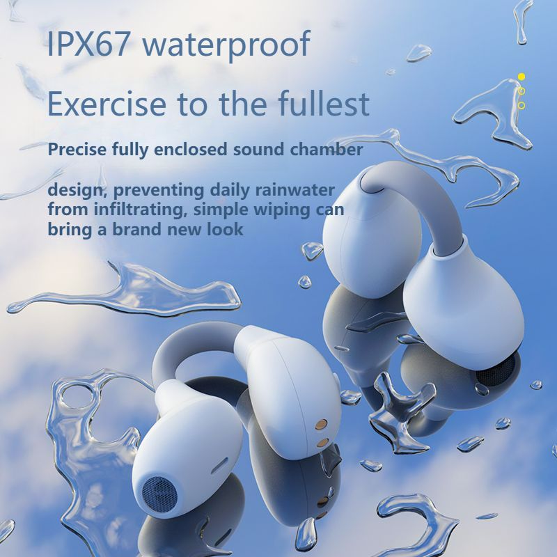Clip-on Bluetooth MY14 pro Earbuds True Sport fitness Running Music Playback Ear Bone sensing Bluetooth Earphone TWS Waterproof Earbud Stereo Hifi Noise Cancelling Wireless earphone for iPhone Android