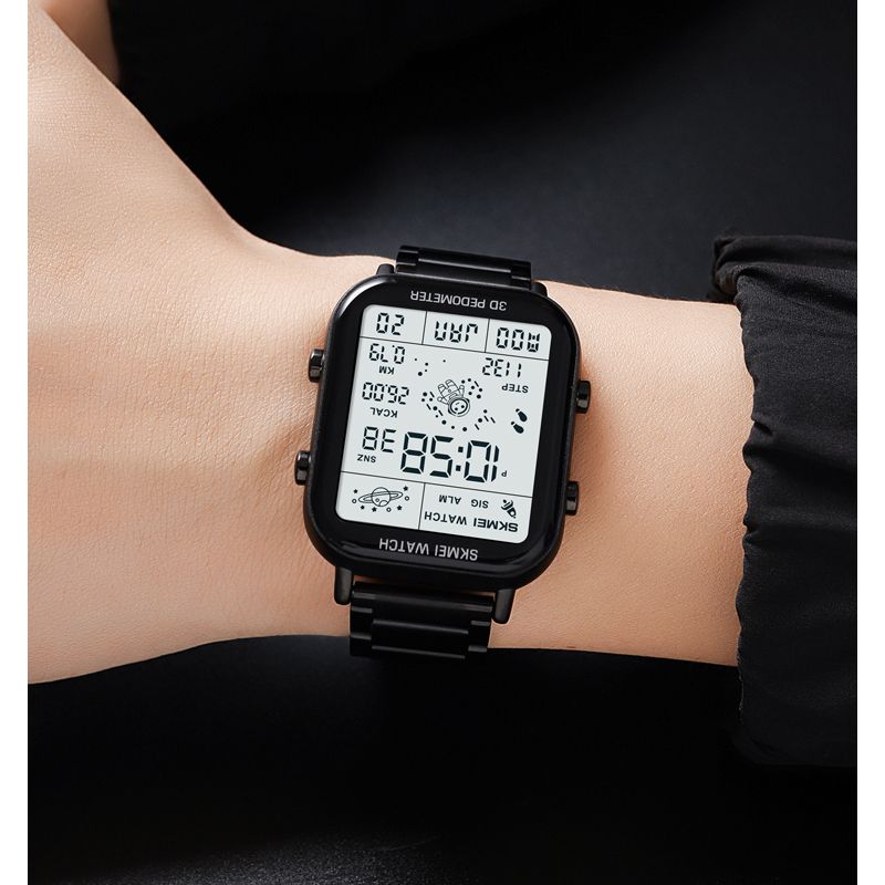 Men Watch Women Watches SKMEI Waterproof Gold Watch Silver Watch Fashion Digital Watch Wrist Watches Couple Watches Stainless steel strap Valentine's Day gift men's gifts ladies gifts Ladies Watch
