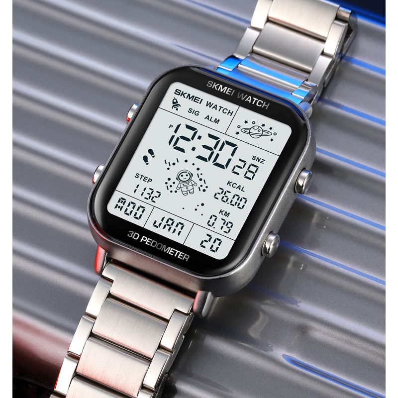 Men Watch Women Watches SKMEI Waterproof Gold Watch Silver Watch Fashion Digital Watch Wrist Watches Couple Watches Stainless steel strap Valentine's Day gift men's gifts ladies gifts Ladies Watch