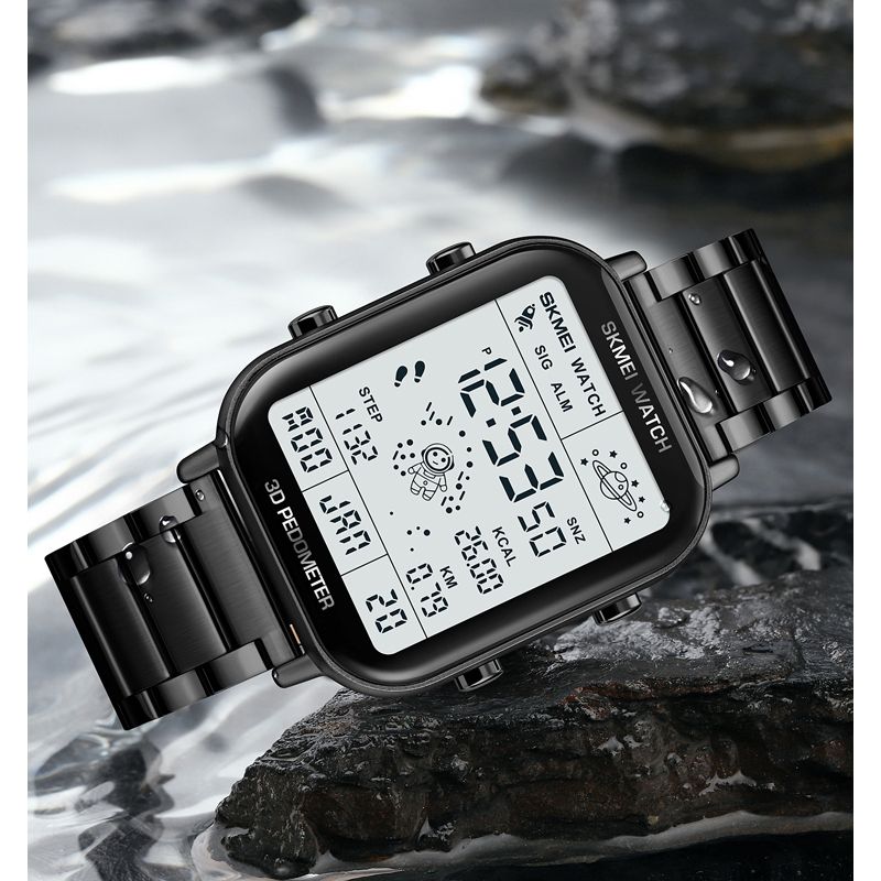 Men Watch Women Watches SKMEI Waterproof Gold Watch Silver Watch Fashion Digital Watch Wrist Watches Couple Watches Stainless steel strap Valentine's Day gift men's gifts ladies gifts Ladies Watch
