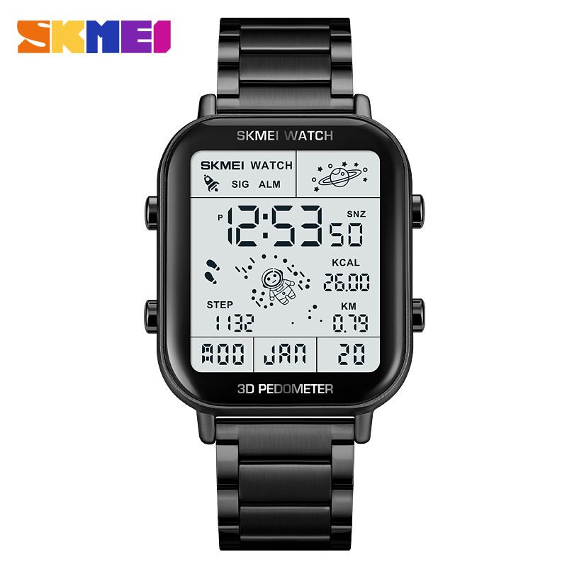 Men Watch Women Watches SKMEI Waterproof Gold Watch Silver Watch Fashion Digital Watch Wrist Watches Couple Watches Stainless steel strap Valentine's Day gift men's gifts ladies gifts Ladies Watch