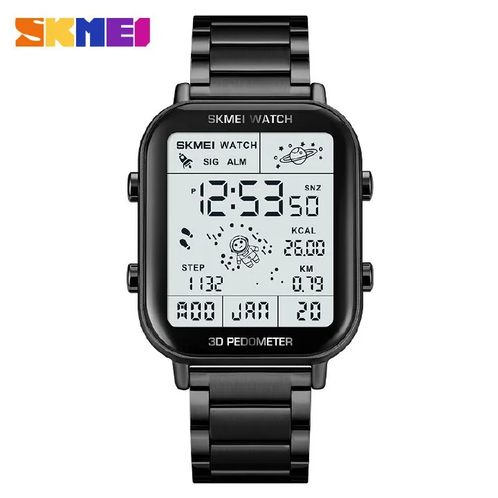 Men Watch Women Watches SKMEI Waterproof Gold Watch Silver Watch Fashion Digital Watch Wrist Watches Couple Watches Stainless steel strap Valentine's Day gift men's gifts ladies gifts Ladies Watch
