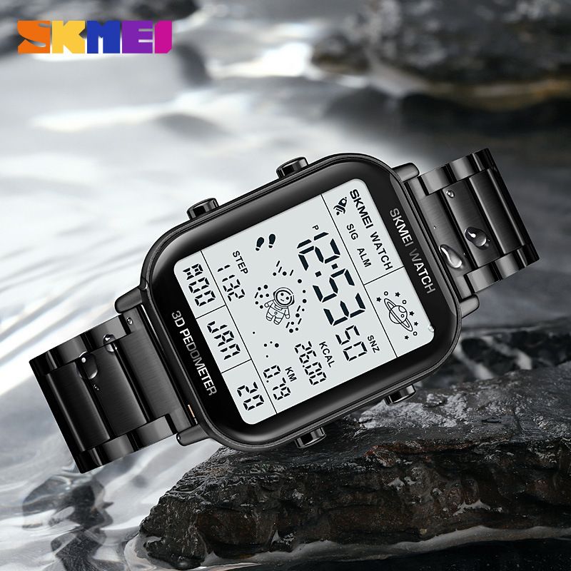 Men Watch Women Watches SKMEI Waterproof Gold Watch Silver Watch Fashion Digital Watch Wrist Watches Couple Watches Stainless steel strap Valentine's Day gift men's gifts ladies gifts Ladies Watch