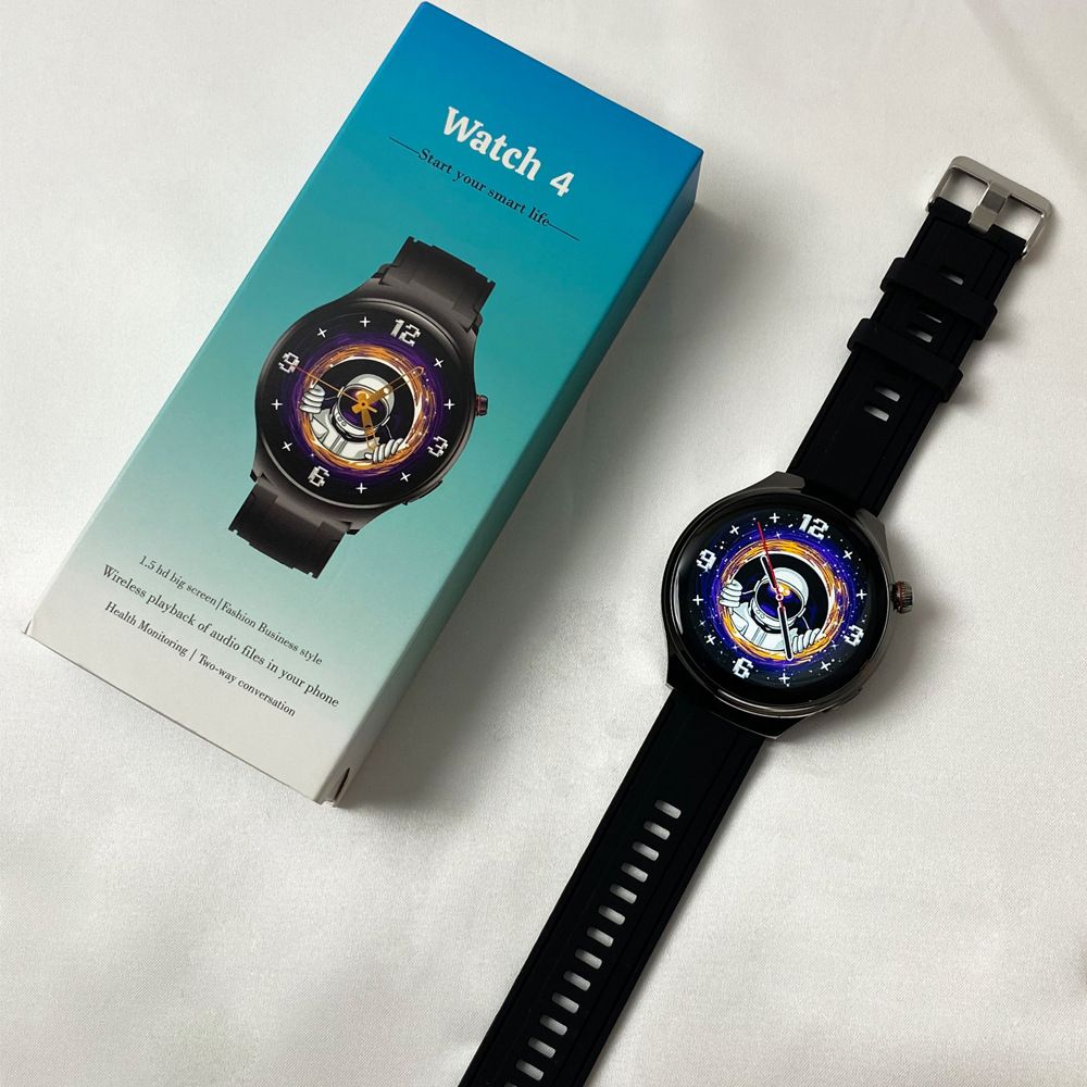 2024 man watch 4 HD round screen smart watch touch control Bluetooth call message reminder remote photography health heart rate monitoring multiple sports modes sports woman watch smart watch for man